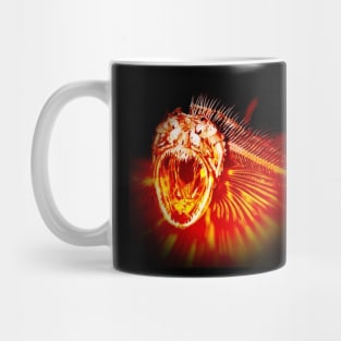 halloween skeleton fish Mug